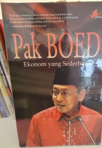 Pak Boed, Ekonom yang Sederhana